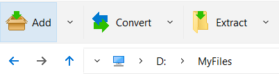 add to zip icon