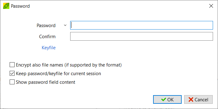 lock folder using peazip