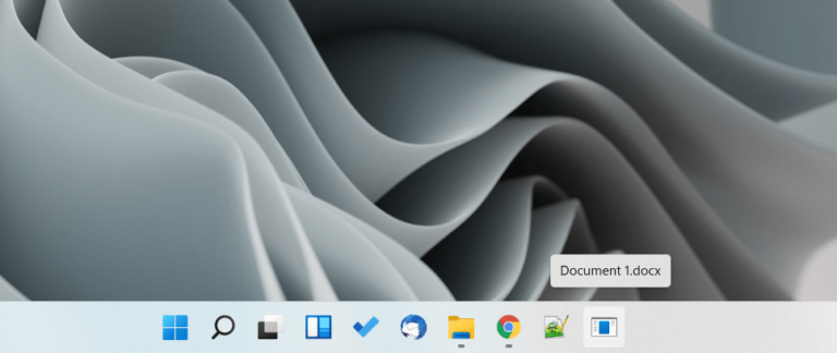 pinning word document to taskbar