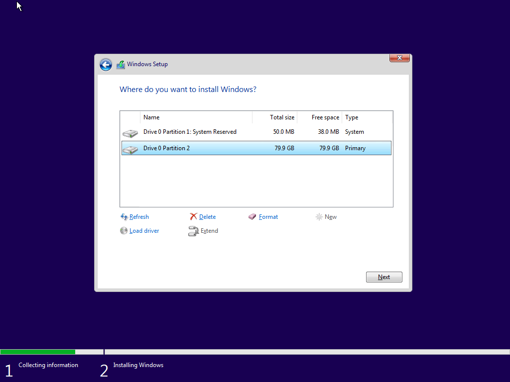 Format a hard disk or SSD using Windows 11 Setup