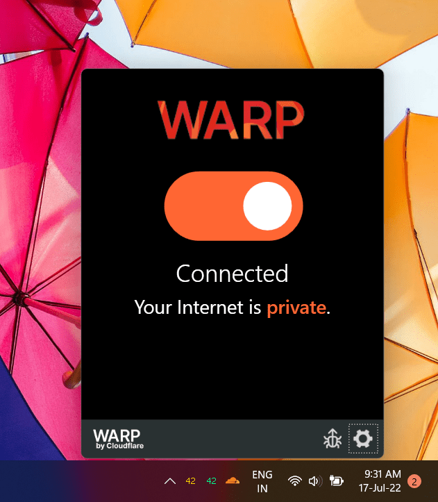 Cloudflare 1.1.1.1 with WARP