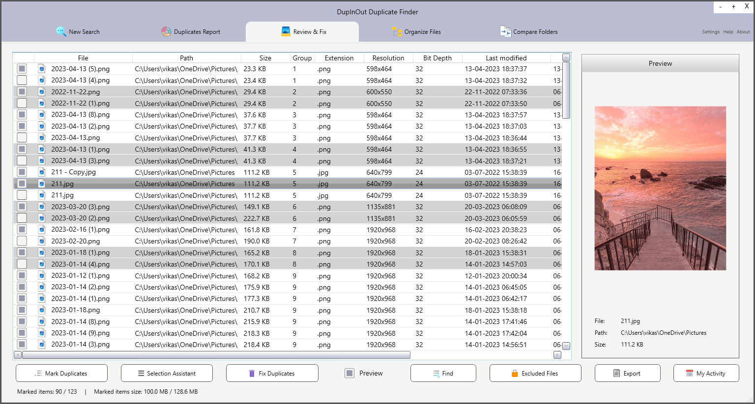 Duplicate photo finder online