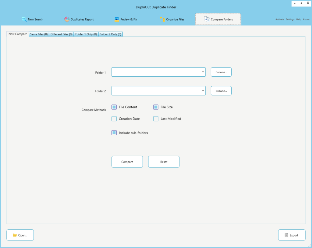 Folder Compare Software