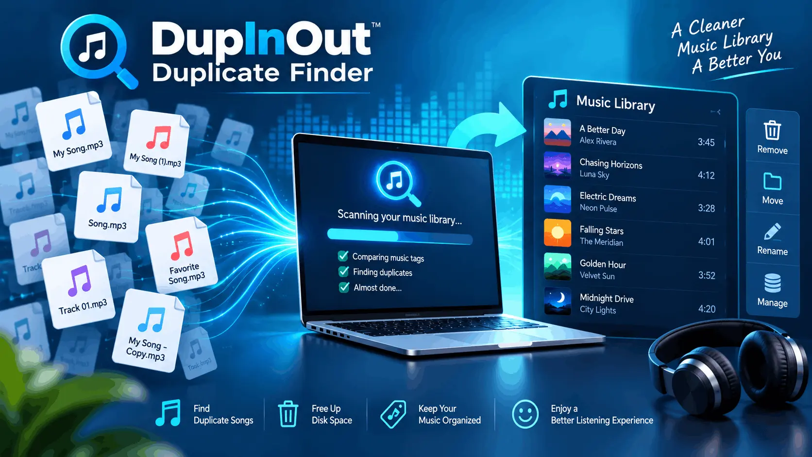 Duplicate Music Finder: Find Duplicate Songs Easily